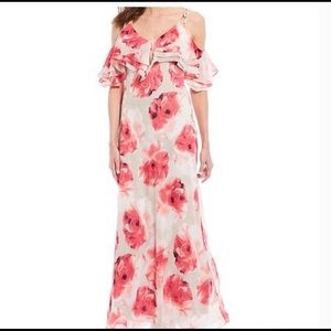 Calvin Klein Cold Shoulder Maxi Dress